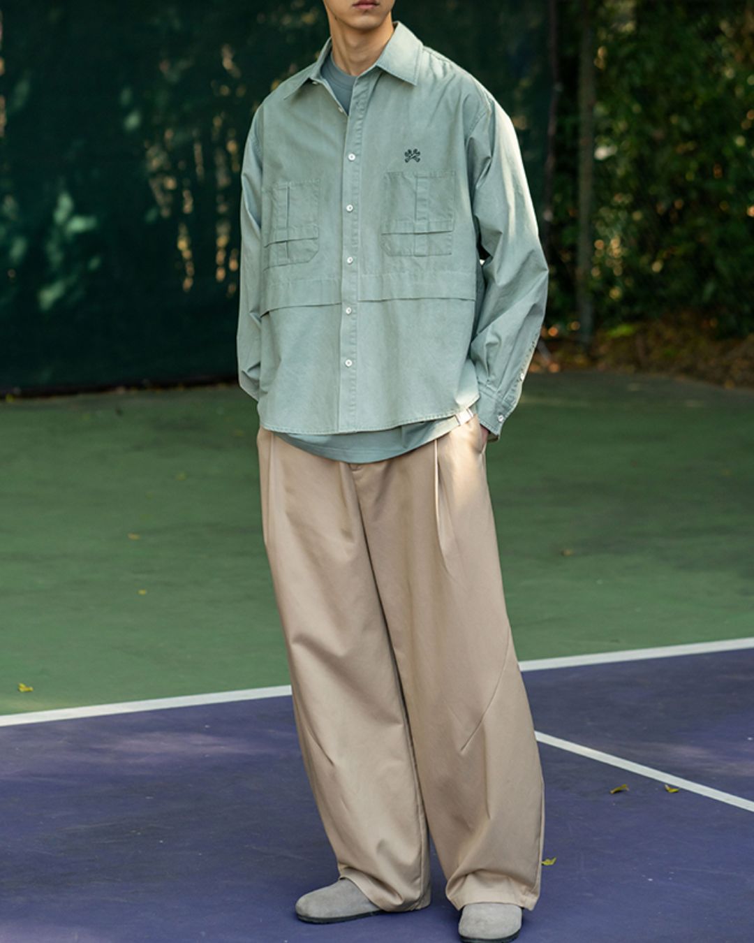 Wide Curve Pants WP081