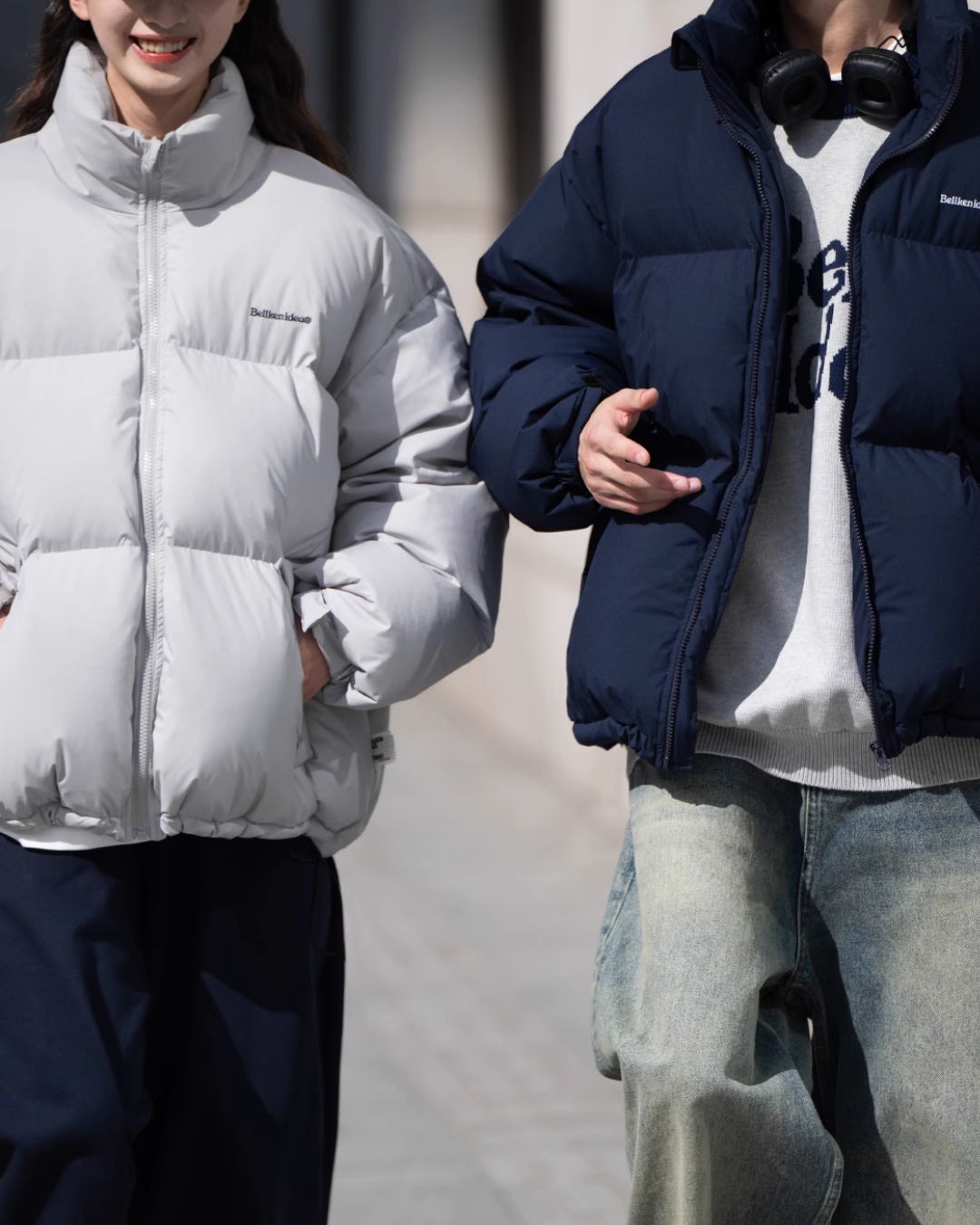 【翌日発送】Stand Collar Down Jacket DW003