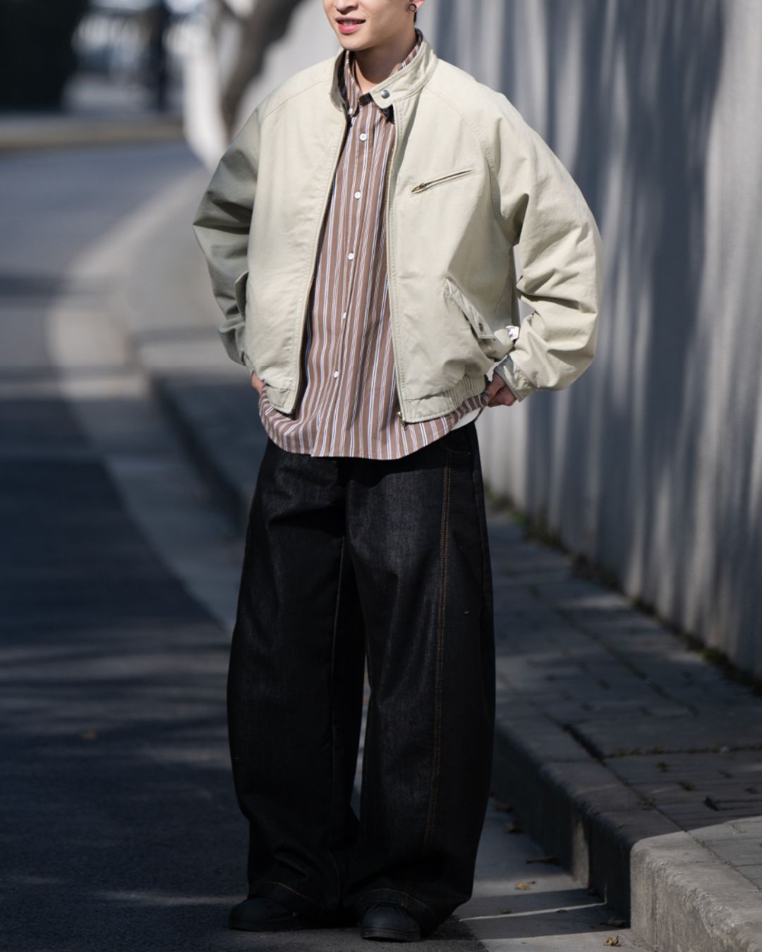 Washed Harrington Jacket JK225