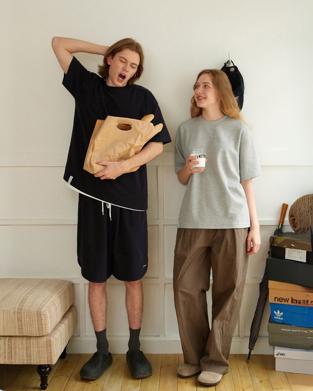 Waffle Basic T-shirt ST151