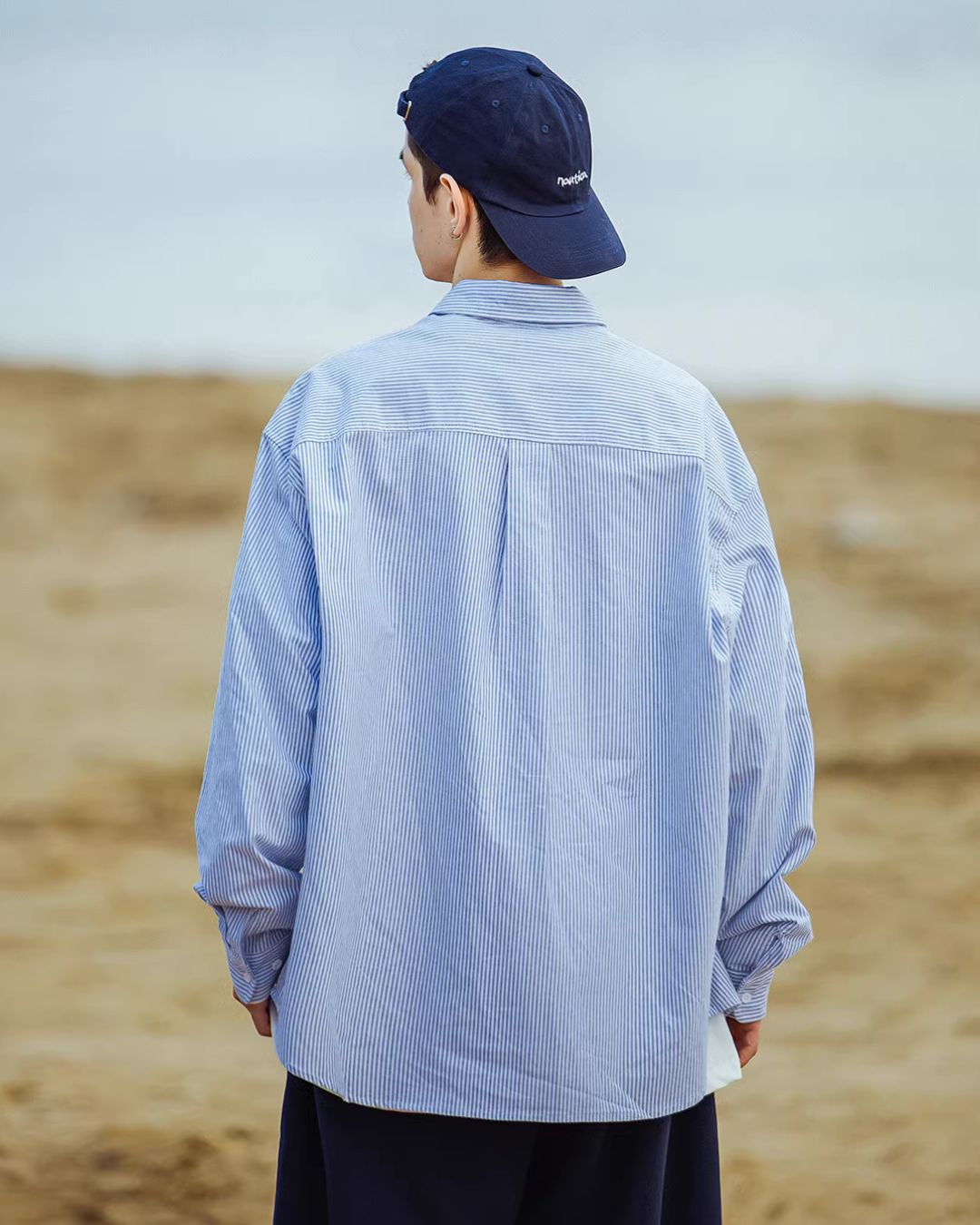 【10日以内お届け】Casual Striped Shirt LS047
