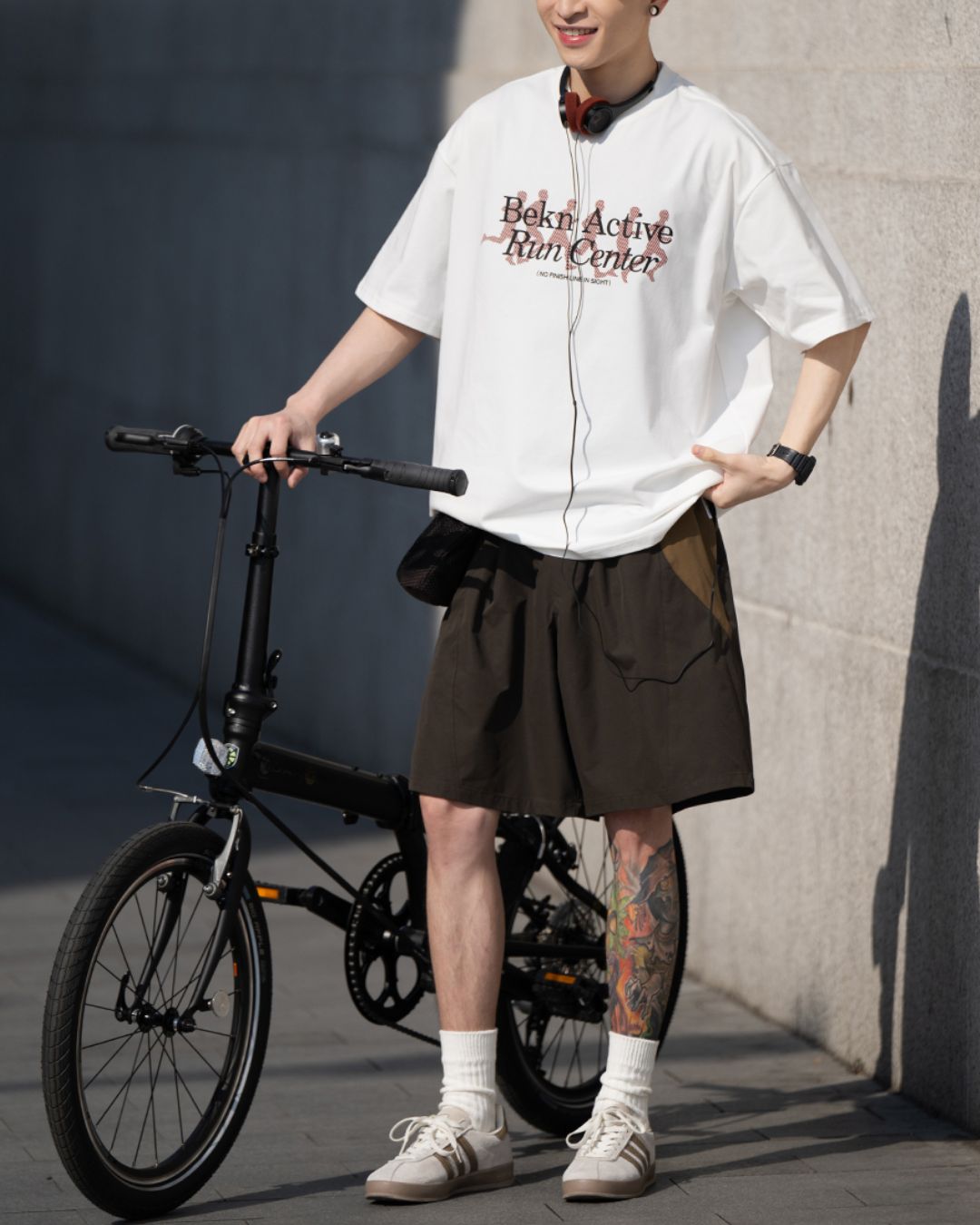 Contrast Color Active Shorts SP065