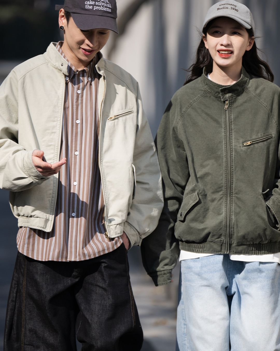 Washed Harrington Jacket JK225