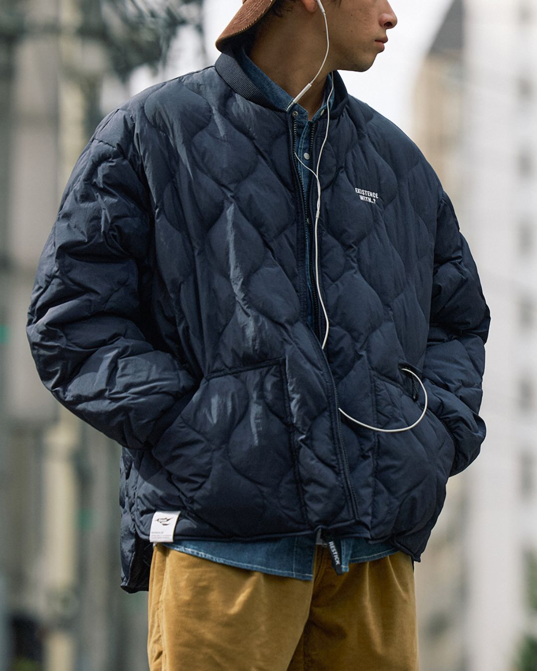 【一週間以内に発送】Quilted Down Jacket JK199