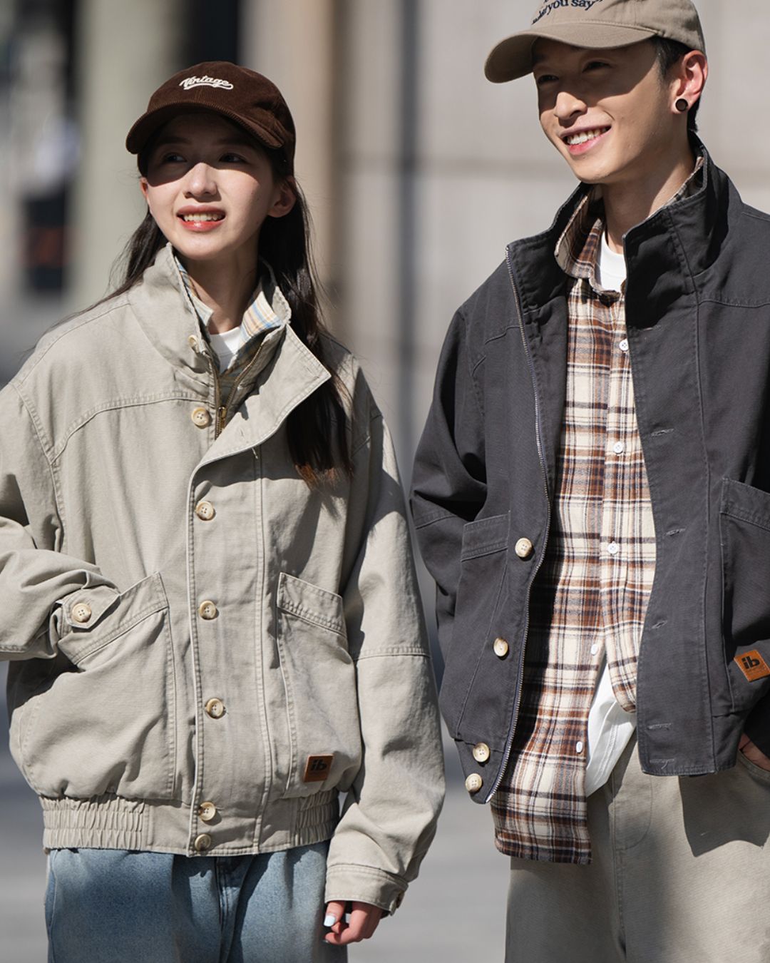 Washed Button Jacket JK175