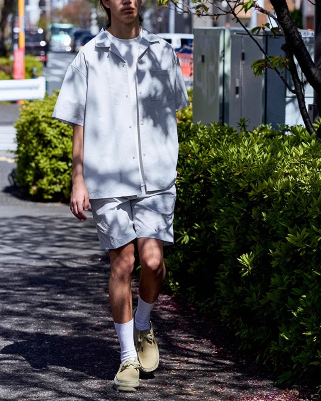 Stripe Seersucker Shirt SS072