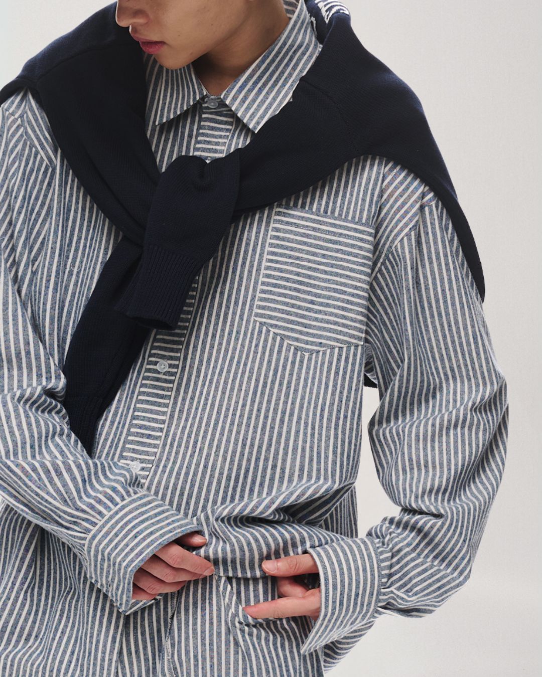 Cotton Striped Shirt LS097