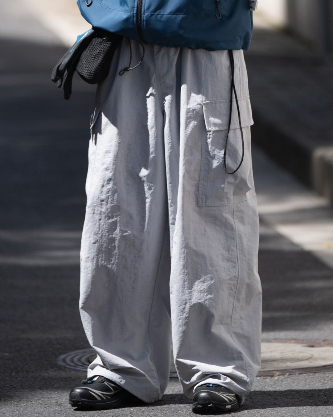 Nylon Work Straight Pants CP059
