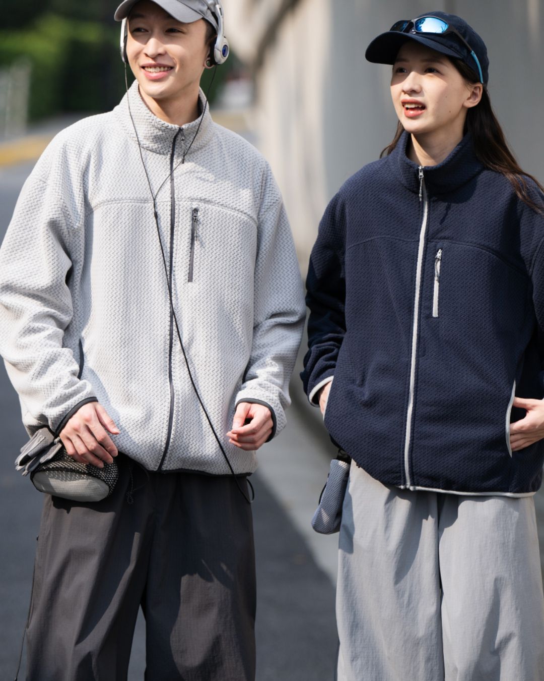 Chevron Fleece Jacket JK243