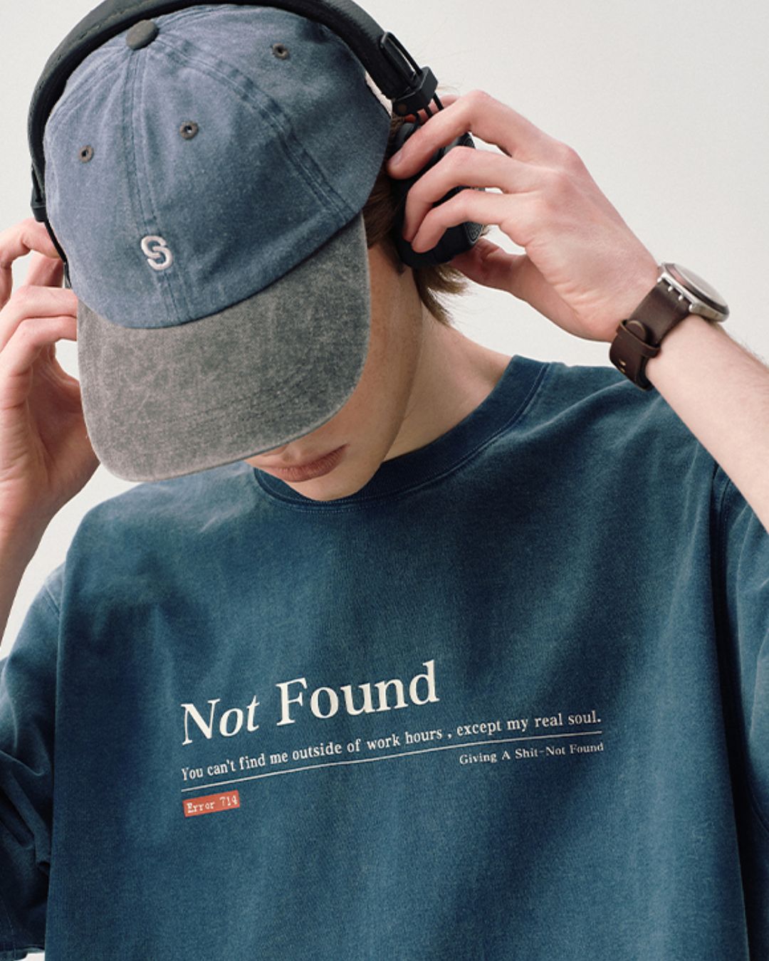 Washed Print T-shirt ST152