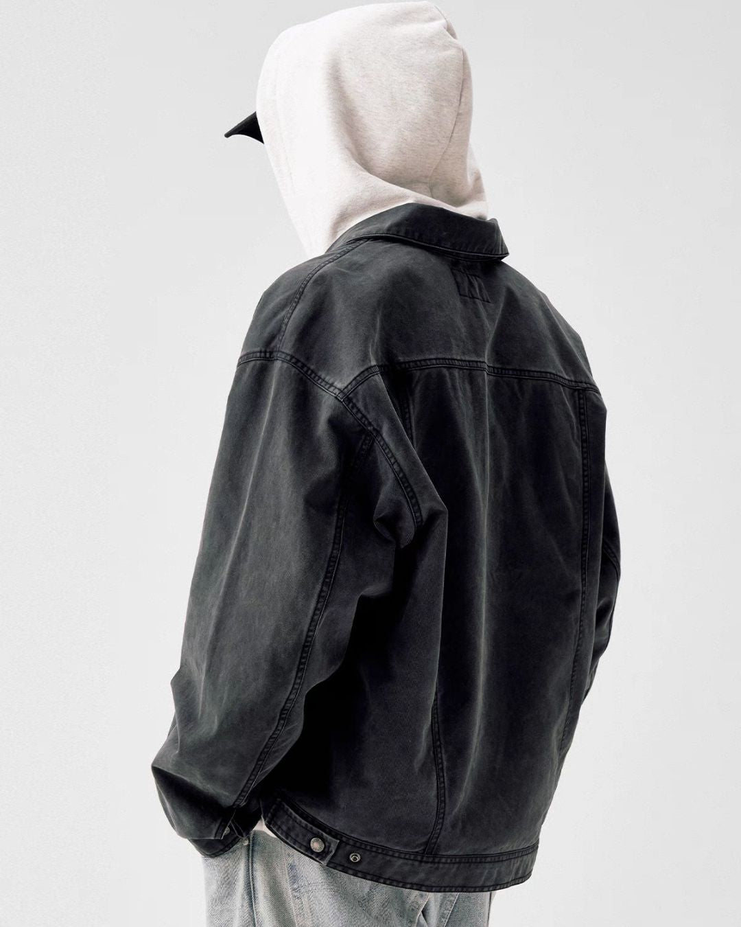 Washed Work Denim Jacket JK219