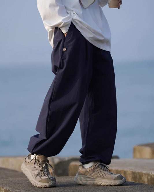 Drawstring Straight Pants TP014