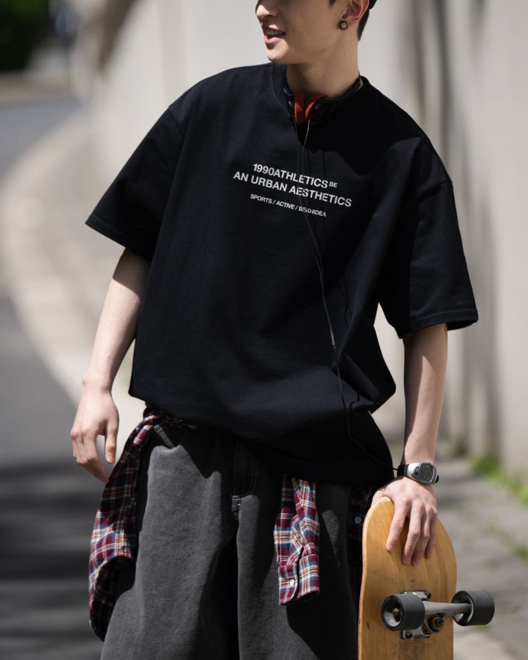 Letter Print Basic T-shirt ST164