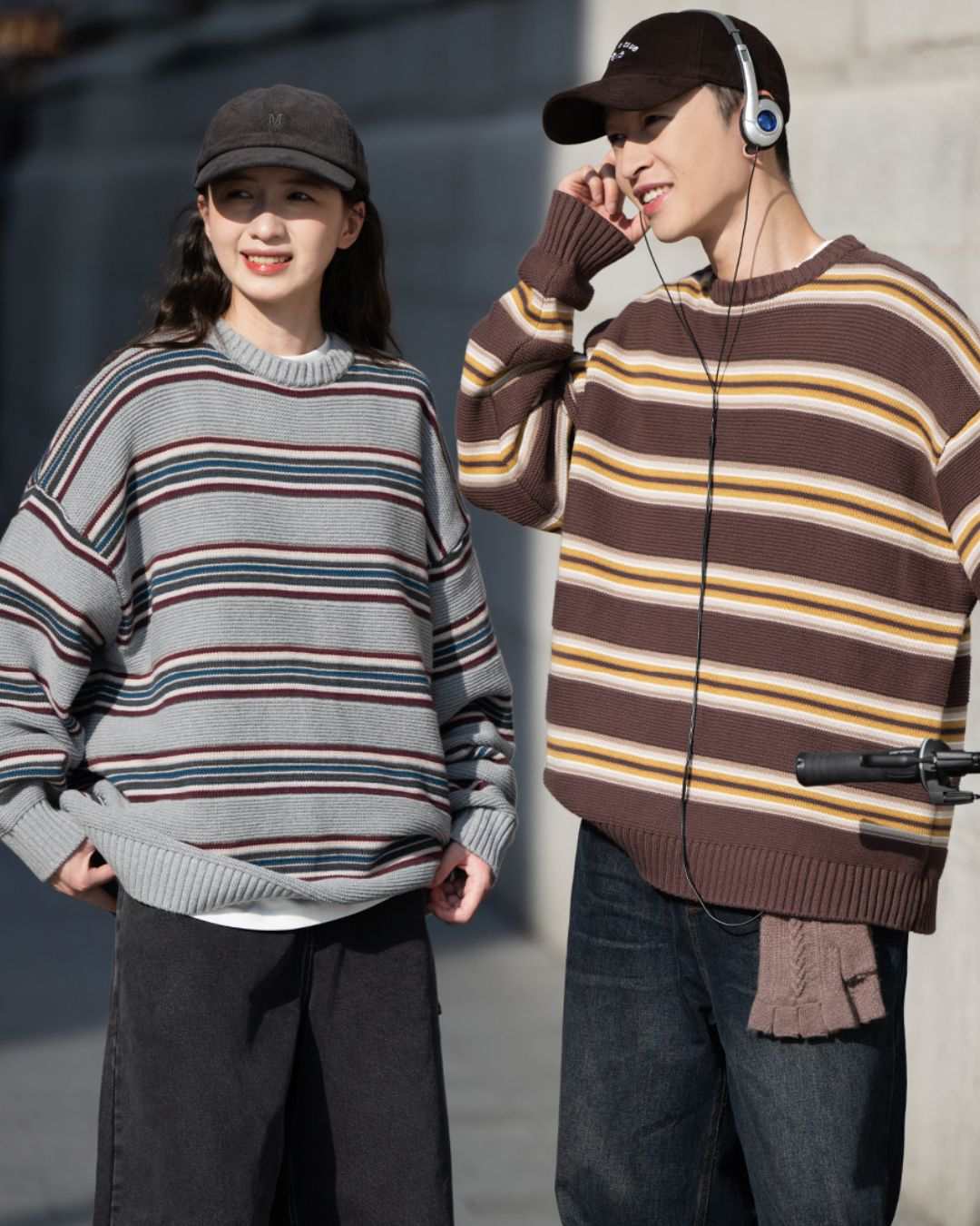 Retro Border Sweater KN052