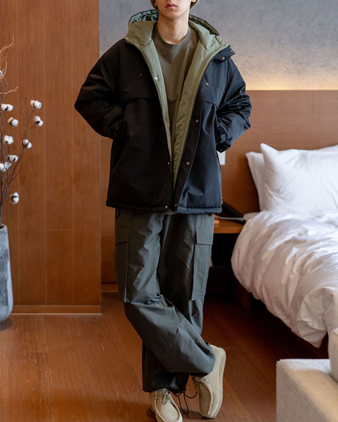 Padded Outdoor Hood Jacket JK241