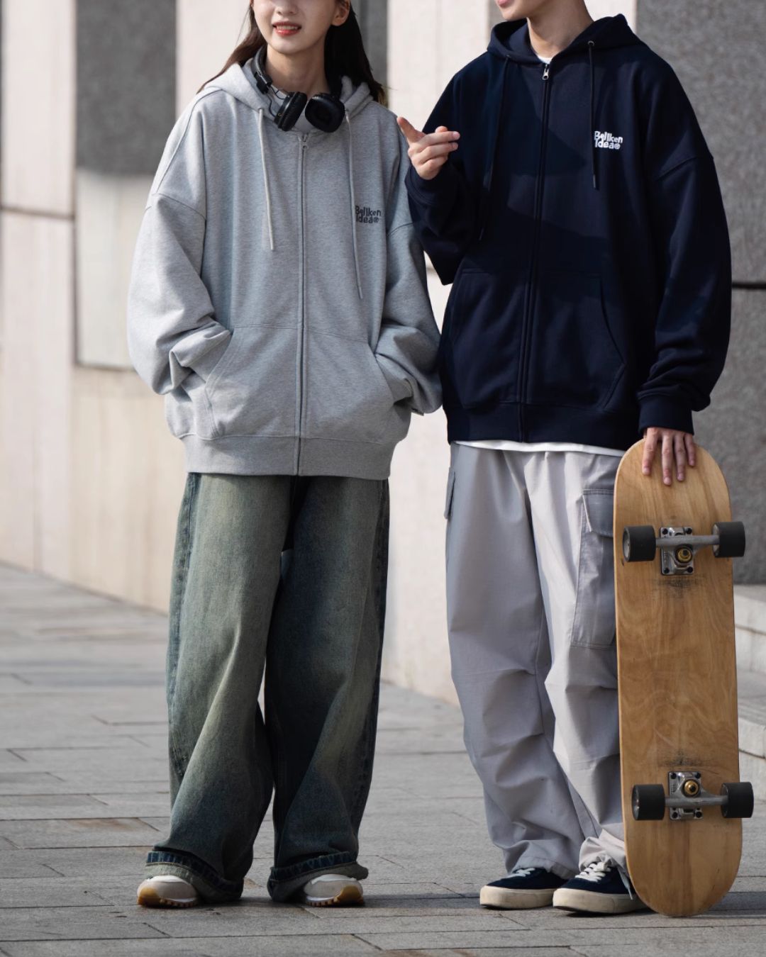 Full Zip-up Hoodie HD034