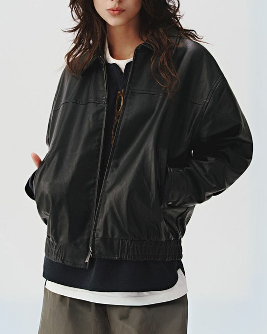 Basic Leather Jacket JK170