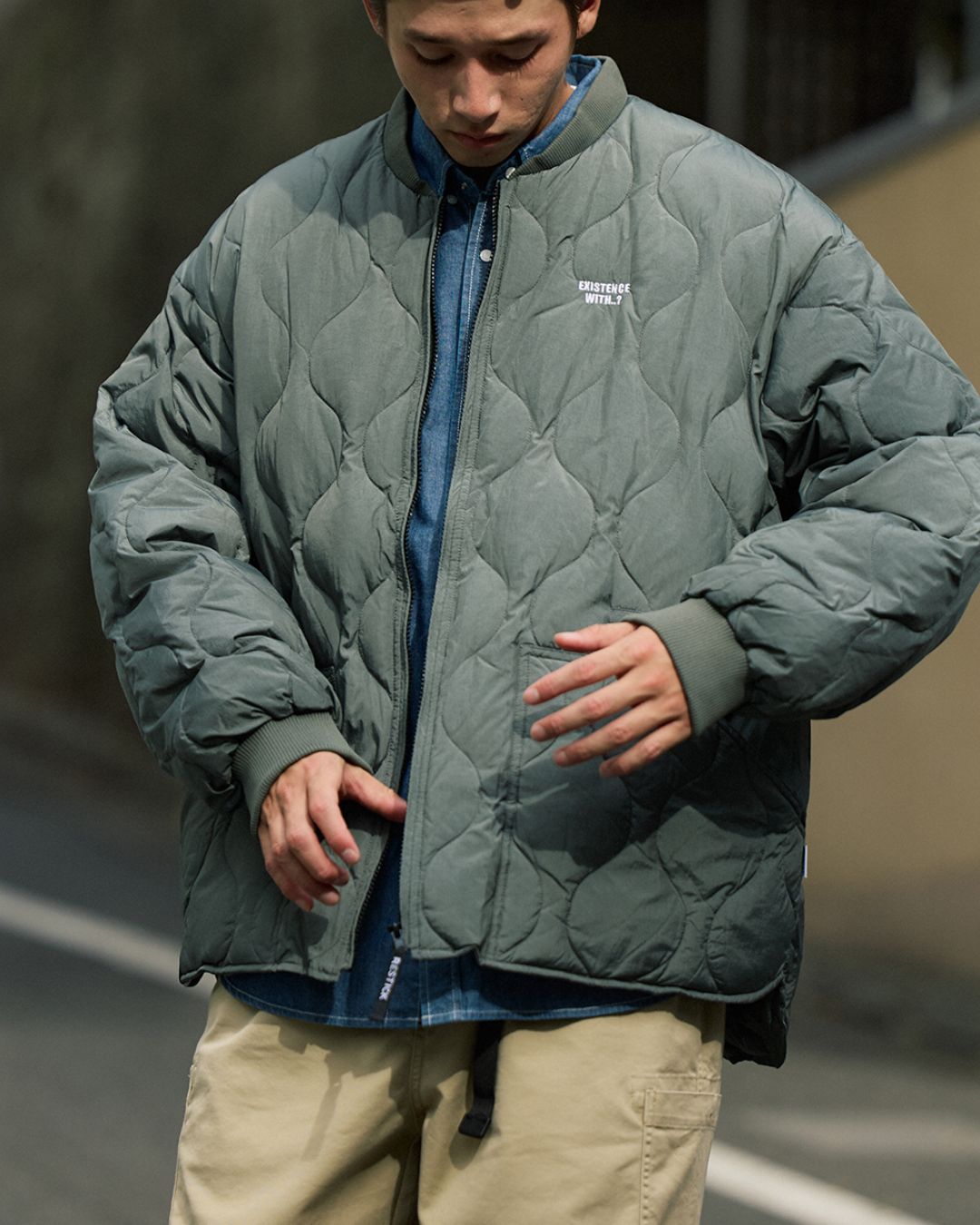 【一週間以内に発送】Quilted Down Jacket JK199