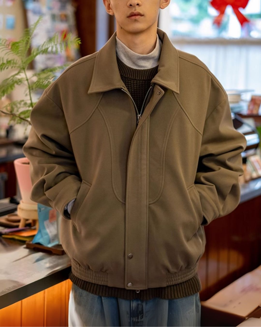 Retro Collared Jacket JK227