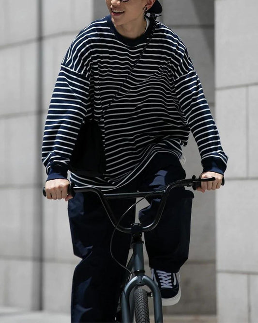 【10日以内お届け】Retro Stripe Long T-Shirt LT003