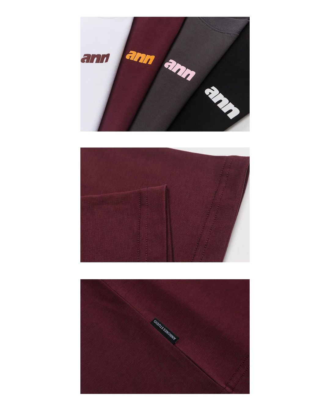 Wide Alphabet Print T-shirt ST099