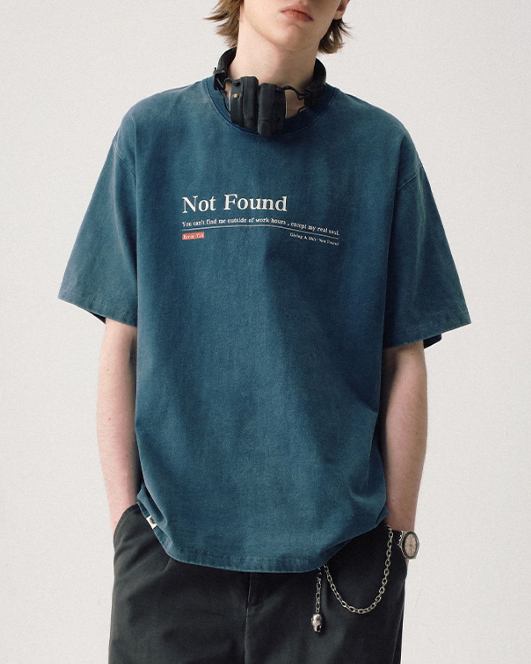 Washed Print T-shirt ST152