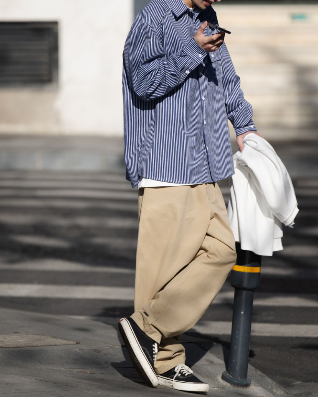 【10日以内お届け】Relaxed Striped Shirt LS035