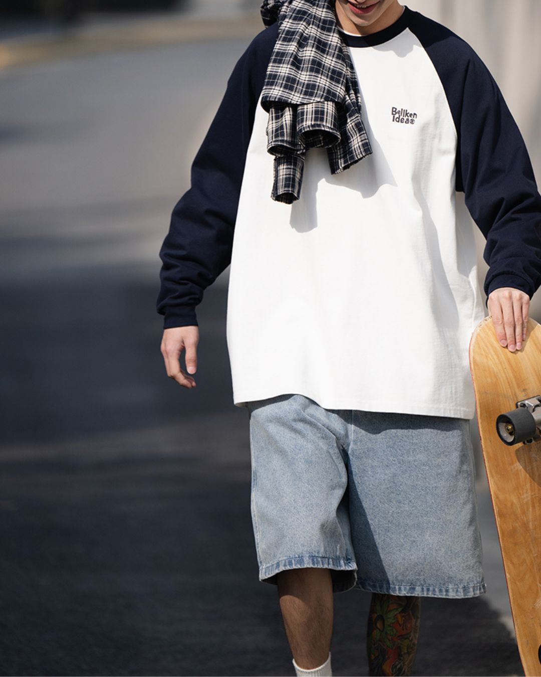 【10日以内お届け】Cotton Raglan T-shirt LT015