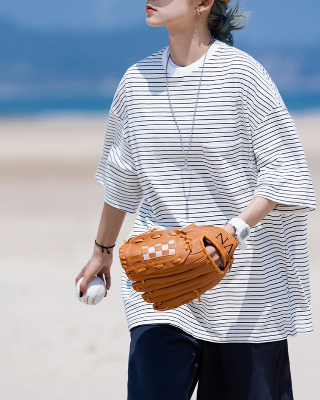 Casual Striped T-shirt ST034