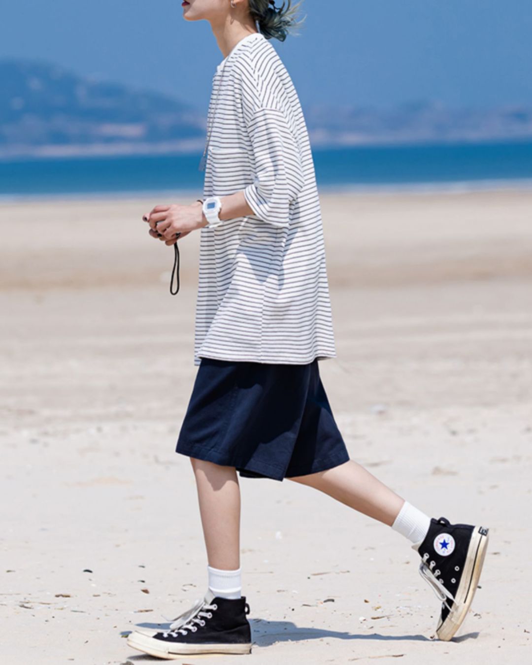 Casual Striped T-shirt ST034