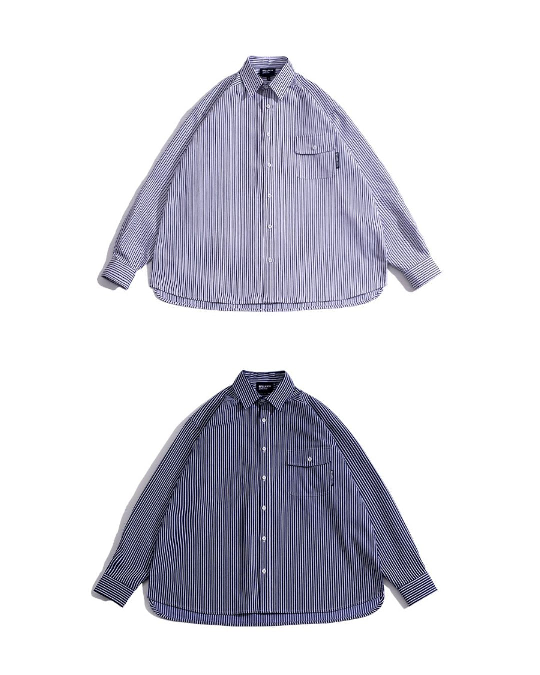 【10日以内お届け】Relaxed Striped Shirt LS035