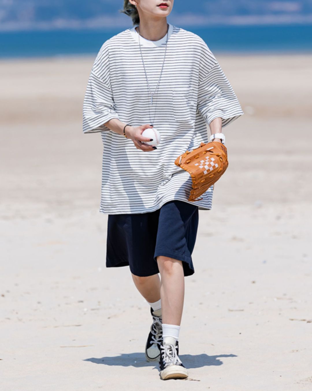 Casual Striped T-shirt ST034