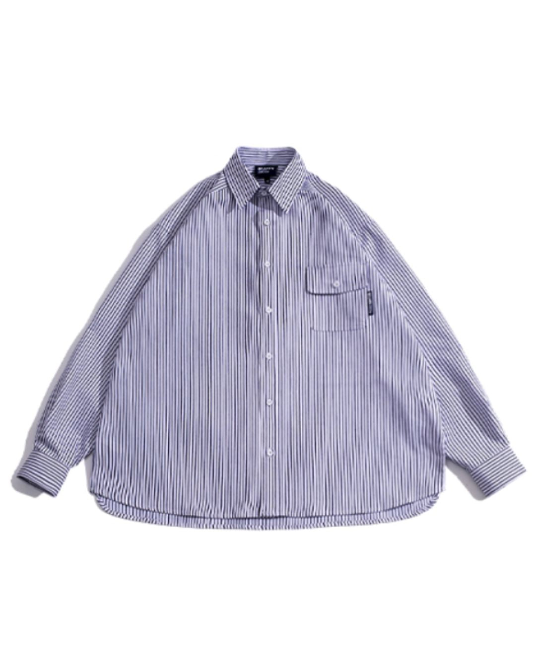 【10日以内お届け】Relaxed Striped Shirt LS035