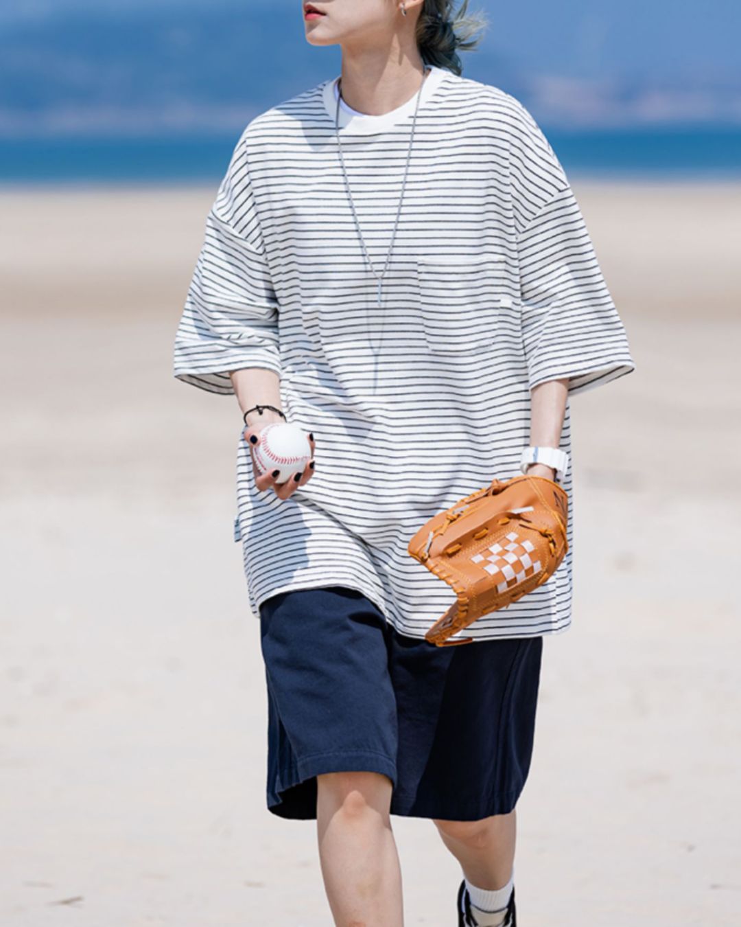 Casual Striped T-shirt ST034