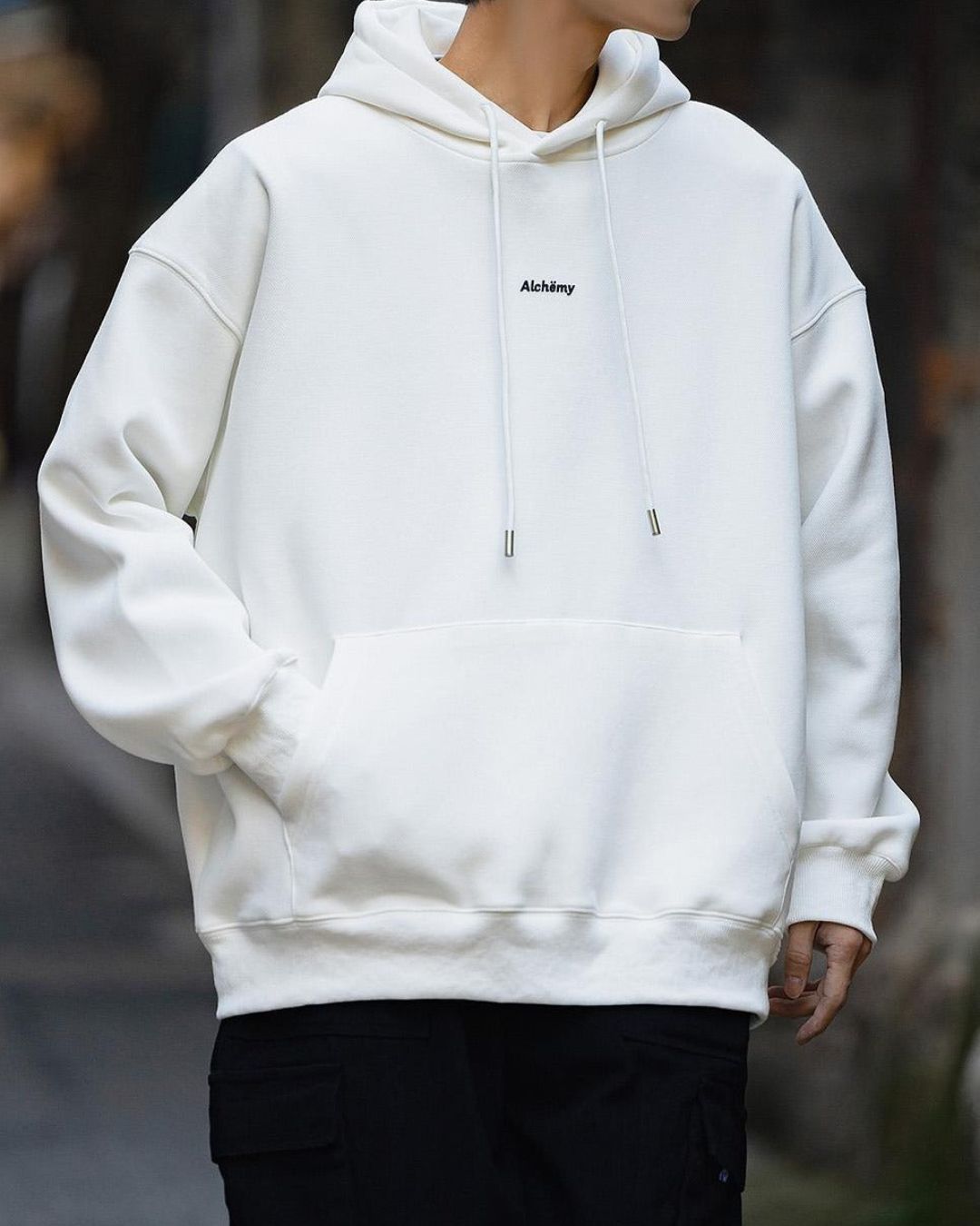 Lettered Pullover Hoodie HD019