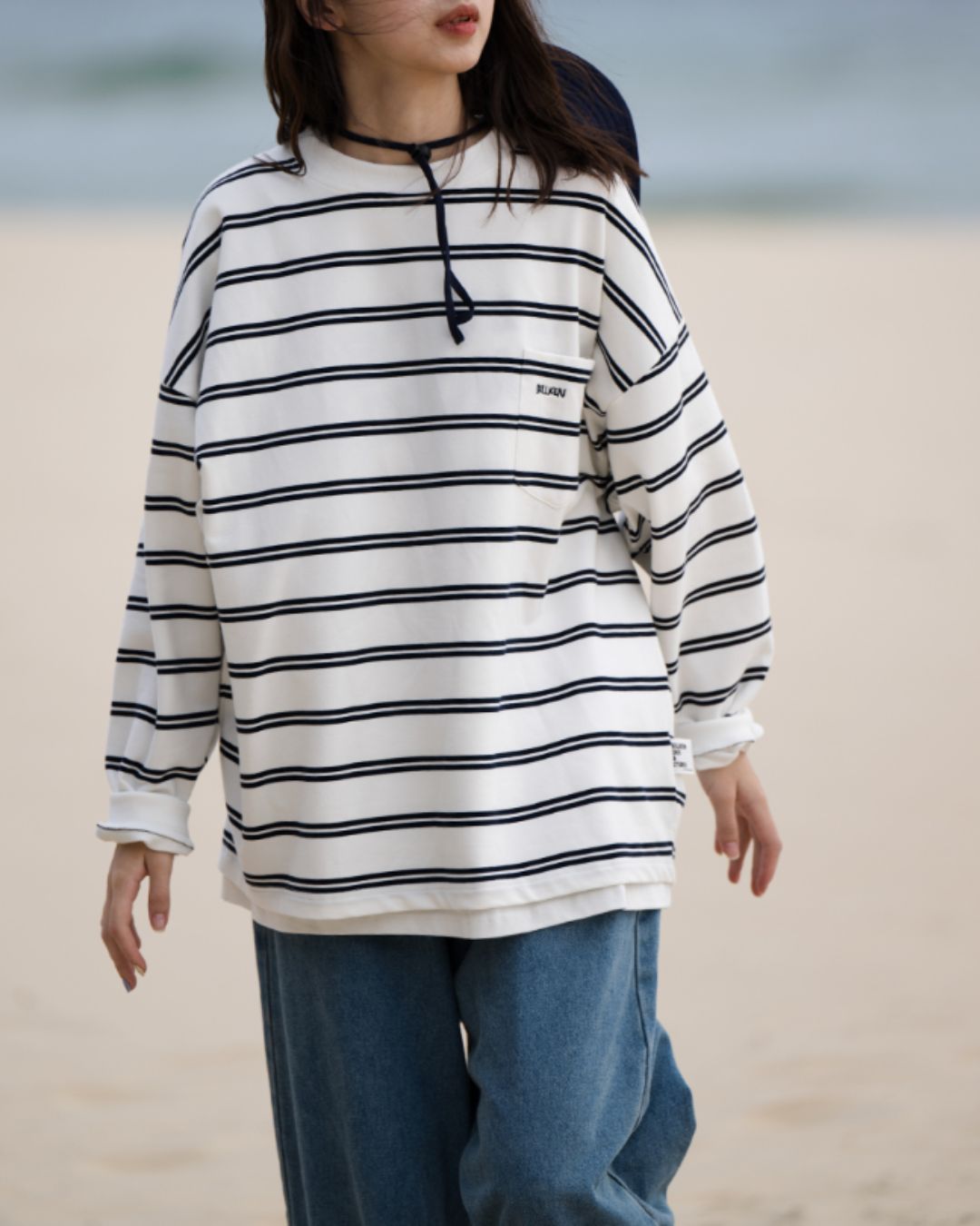 【10日以内お届け】Relaxing Border T-Shirt LT017