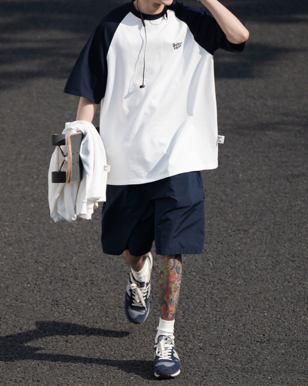 【セール】Cotton Raglan Sleeve T-shirt ST012