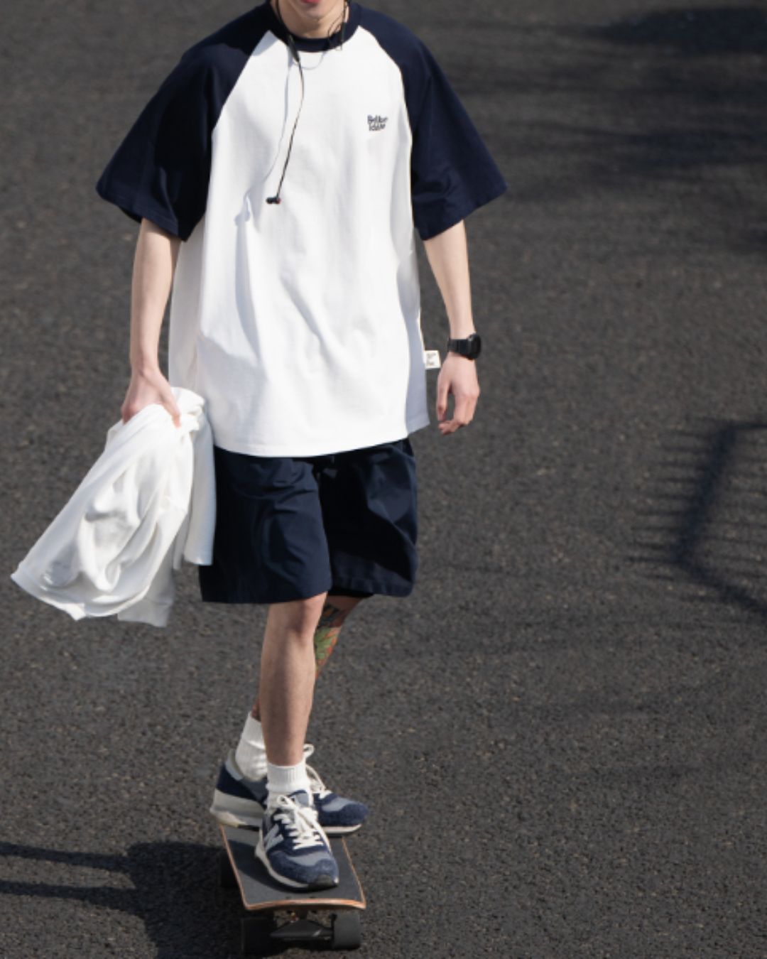 【セール】Cotton Raglan Sleeve T-shirt ST012