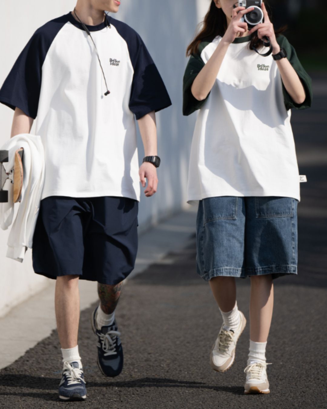 【セール】Cotton Raglan Sleeve T-shirt ST012