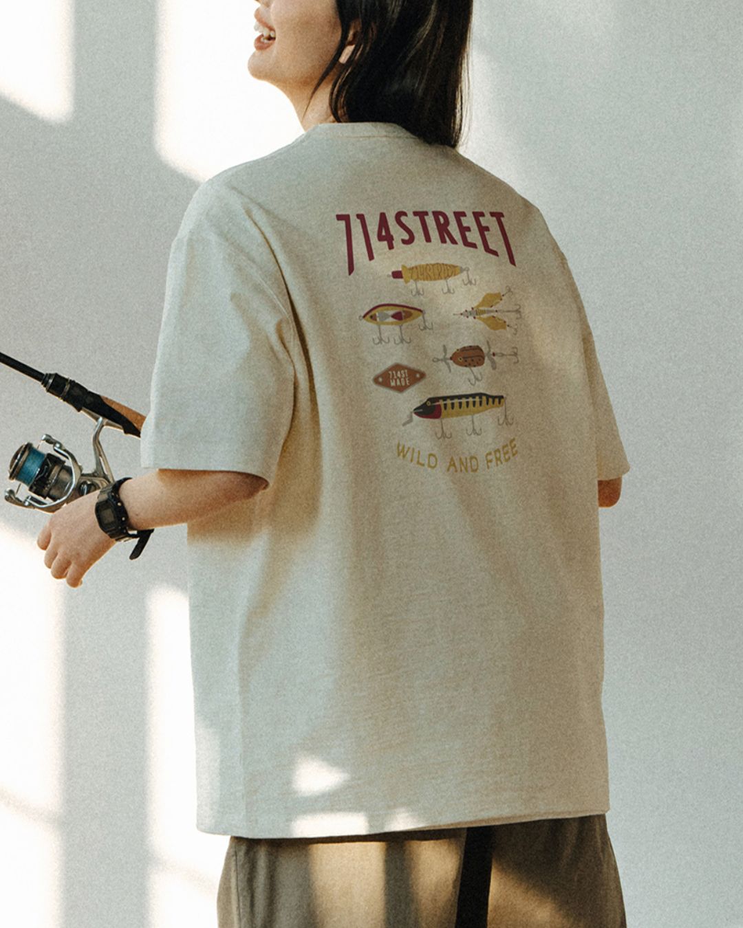 Casual Back Print T-shirt ST031