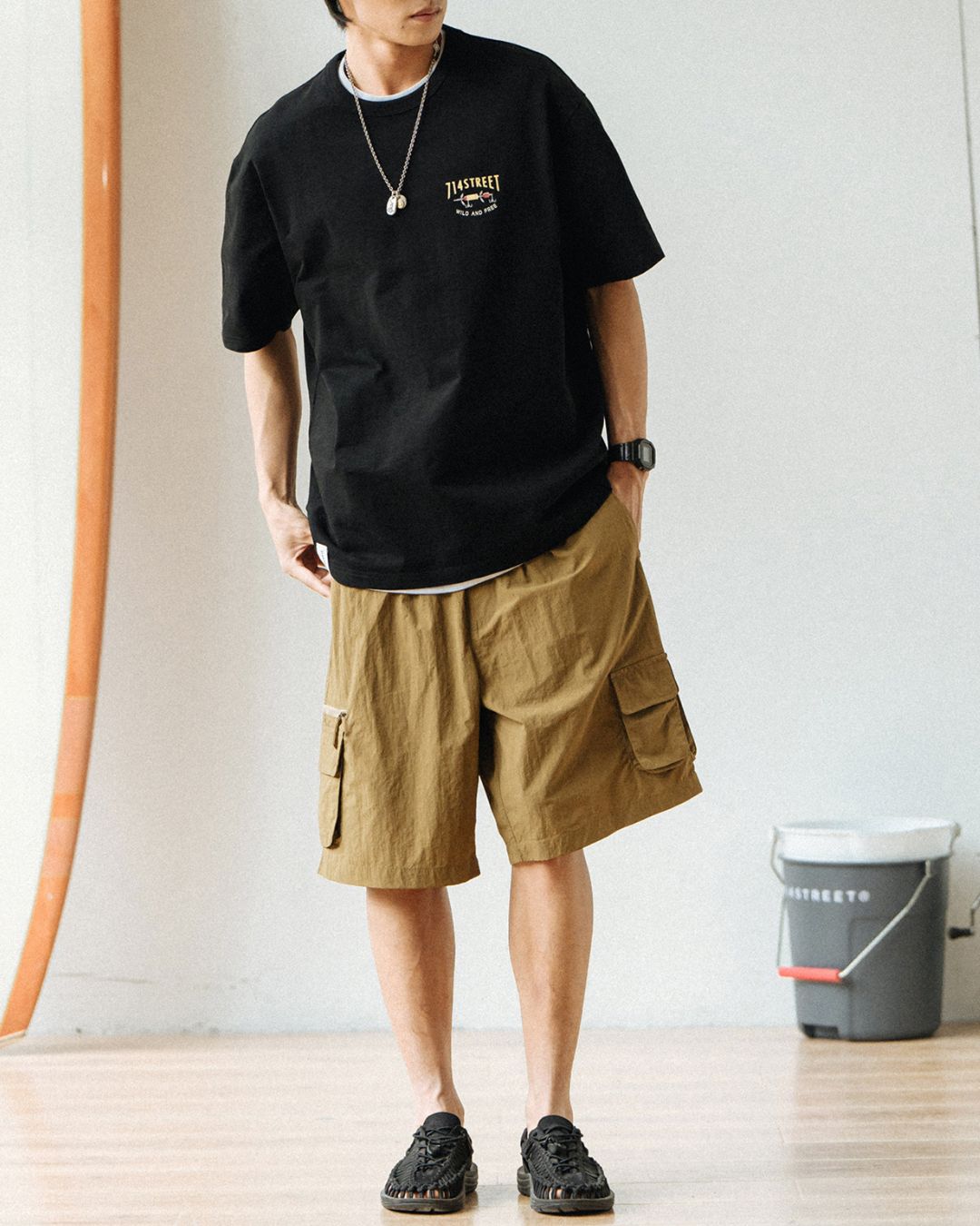 Casual Back Print T-shirt ST031