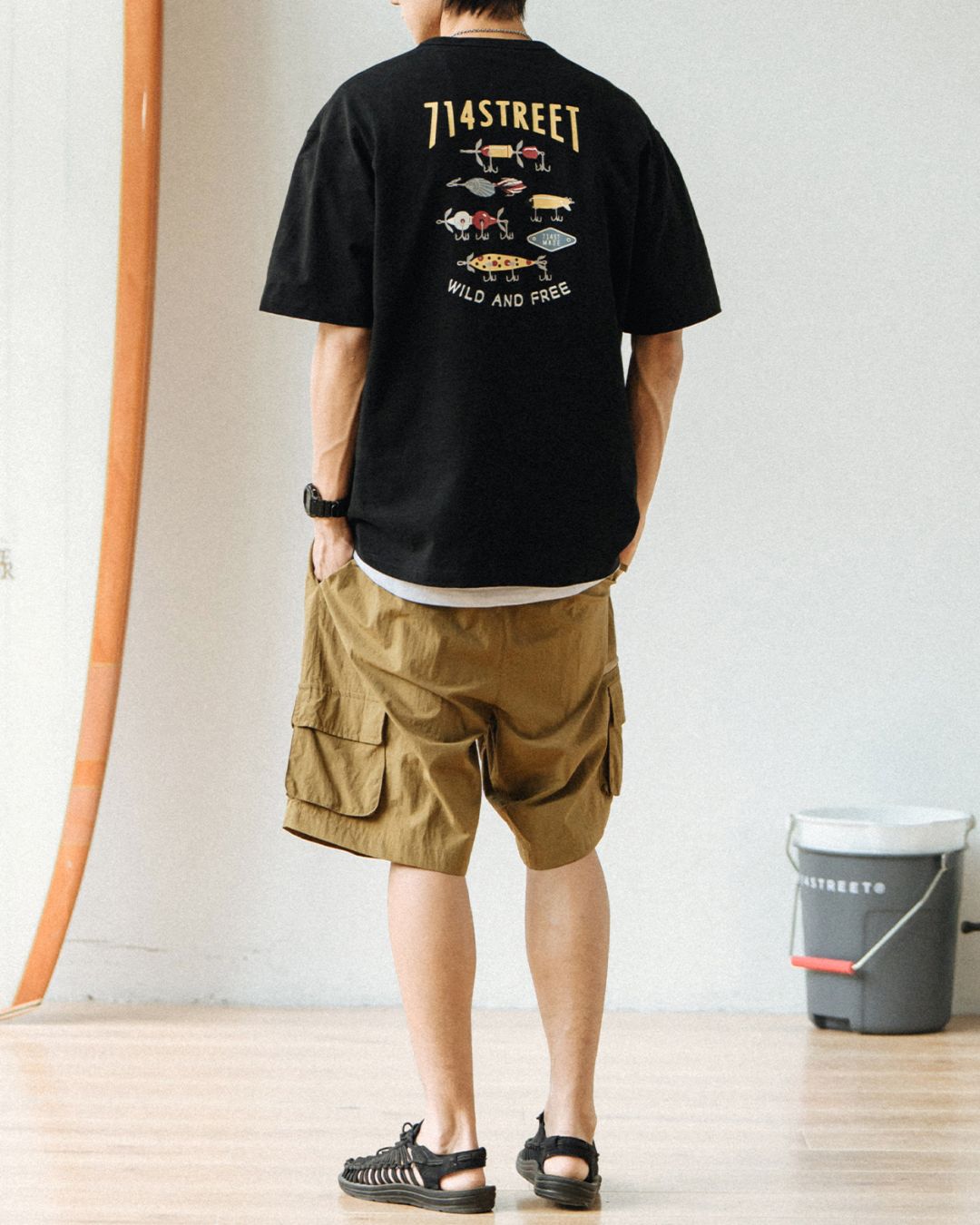 Casual Back Print T-shirt ST031