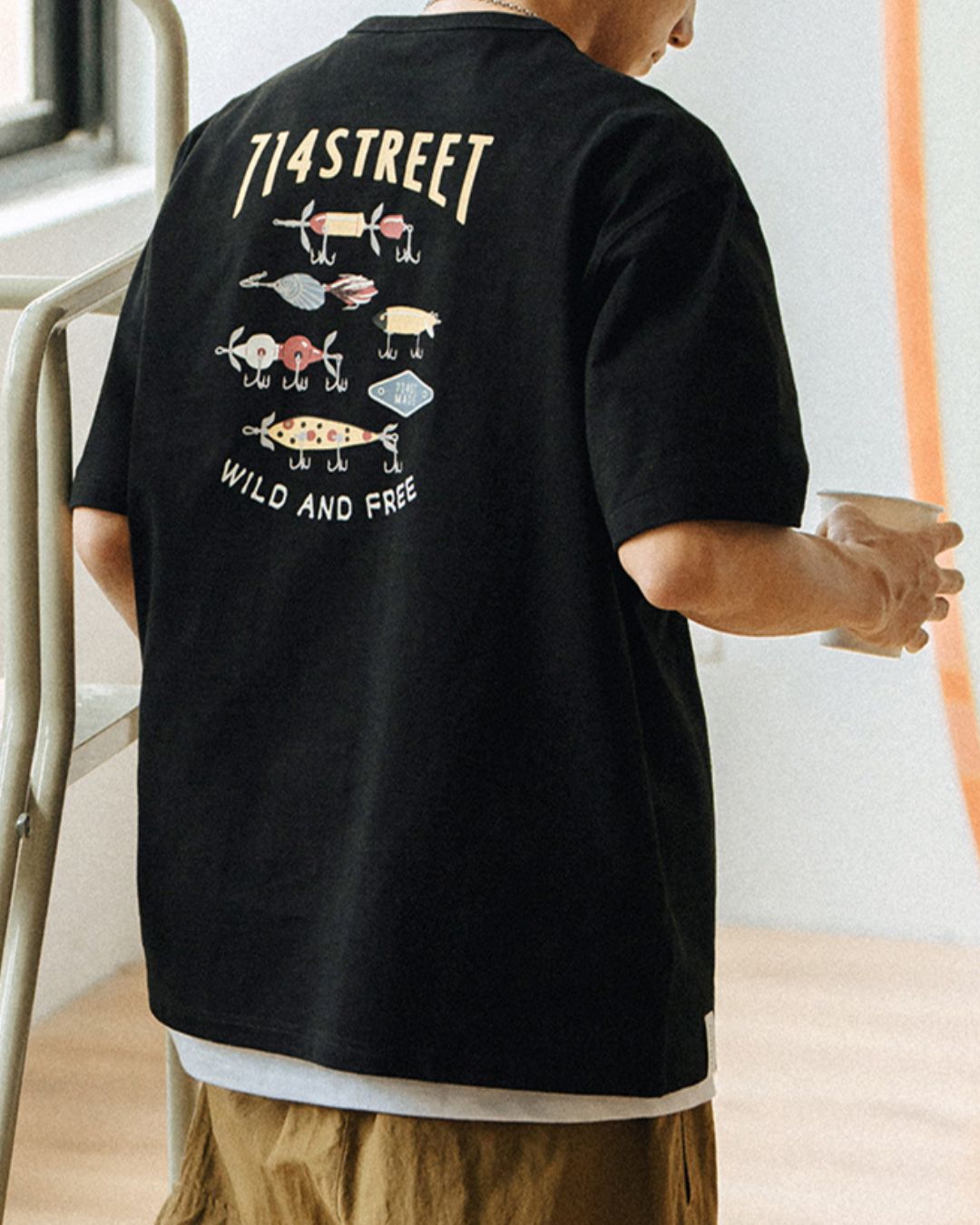 Casual Back Print T-shirt ST031