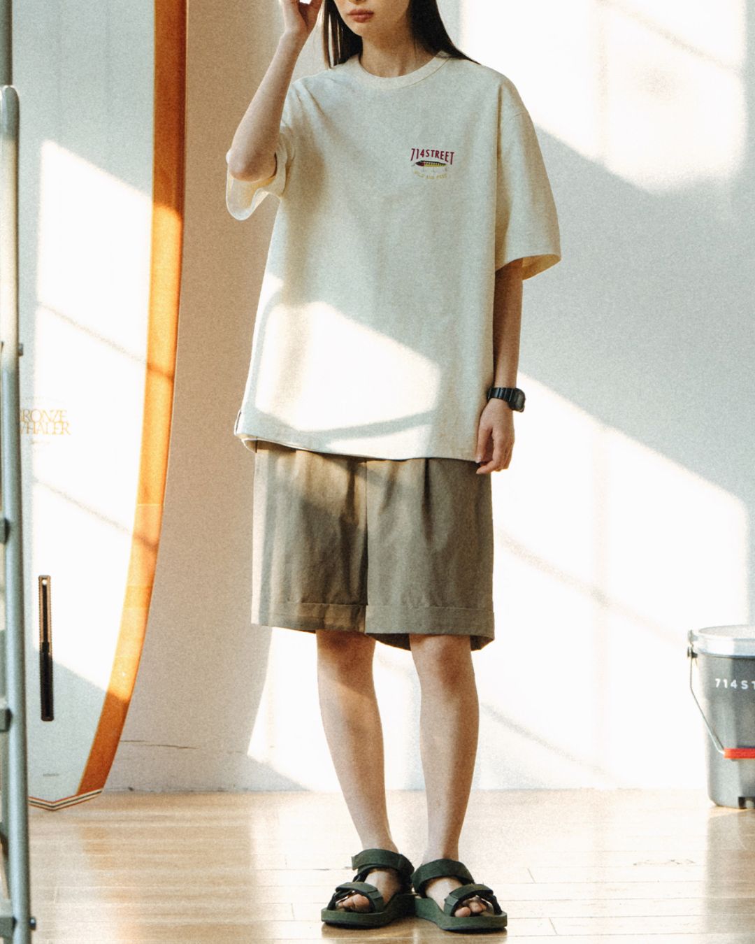 Casual Back Print T-shirt ST031