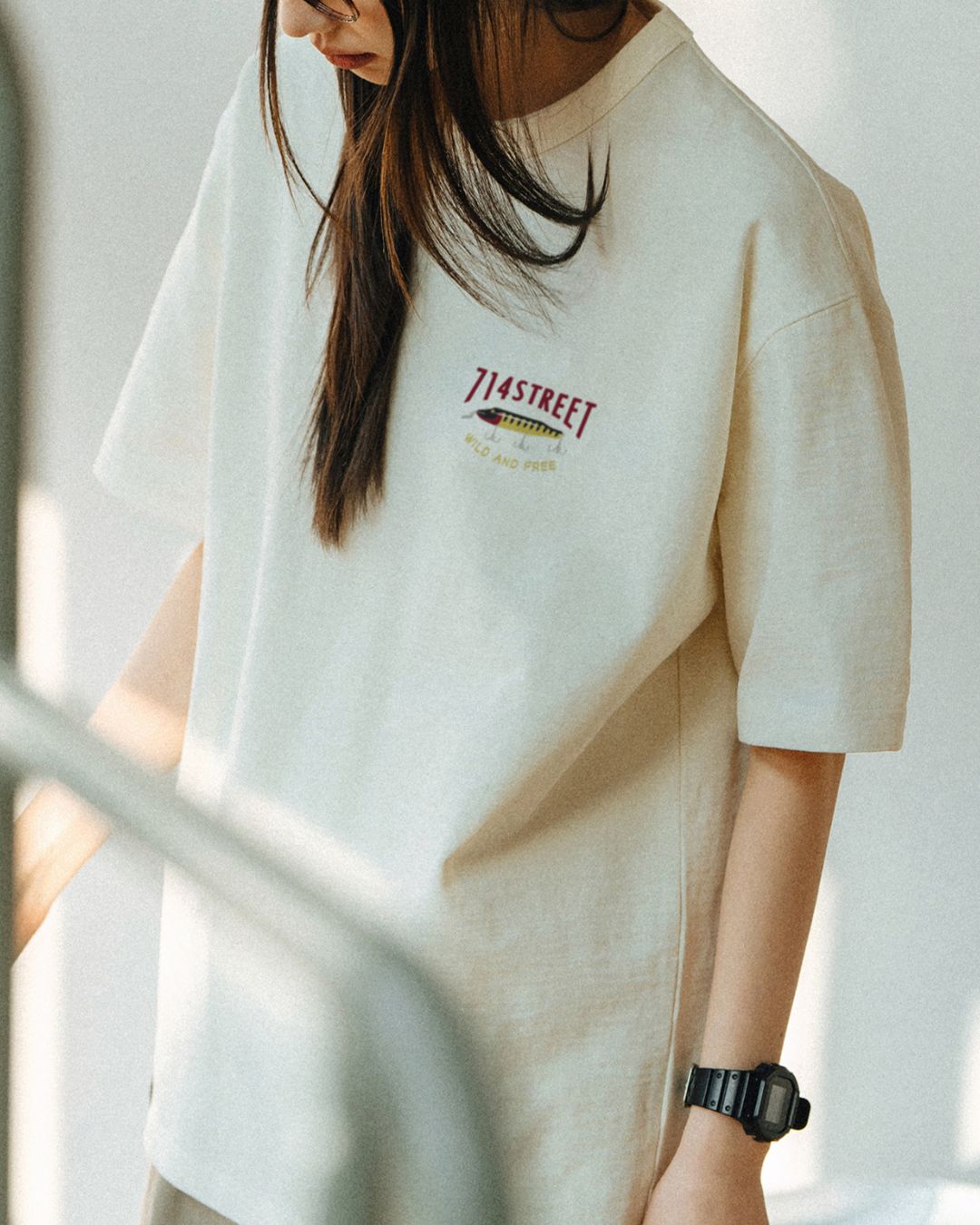 Casual Back Print T-shirt ST031