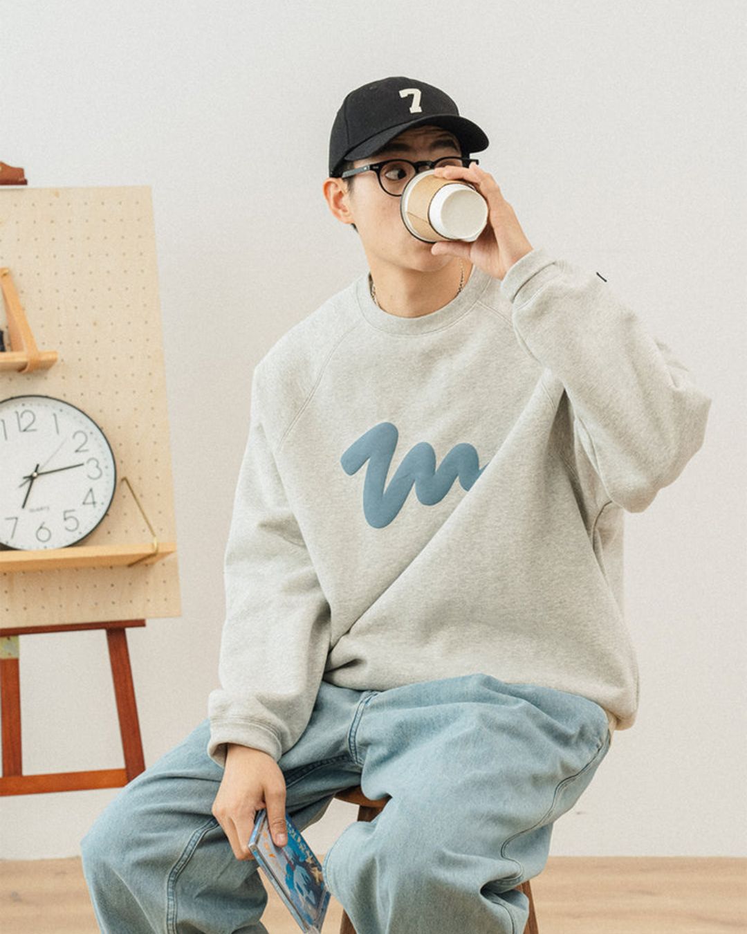 【10日以内お届け】Painted Logo Sweat SW008