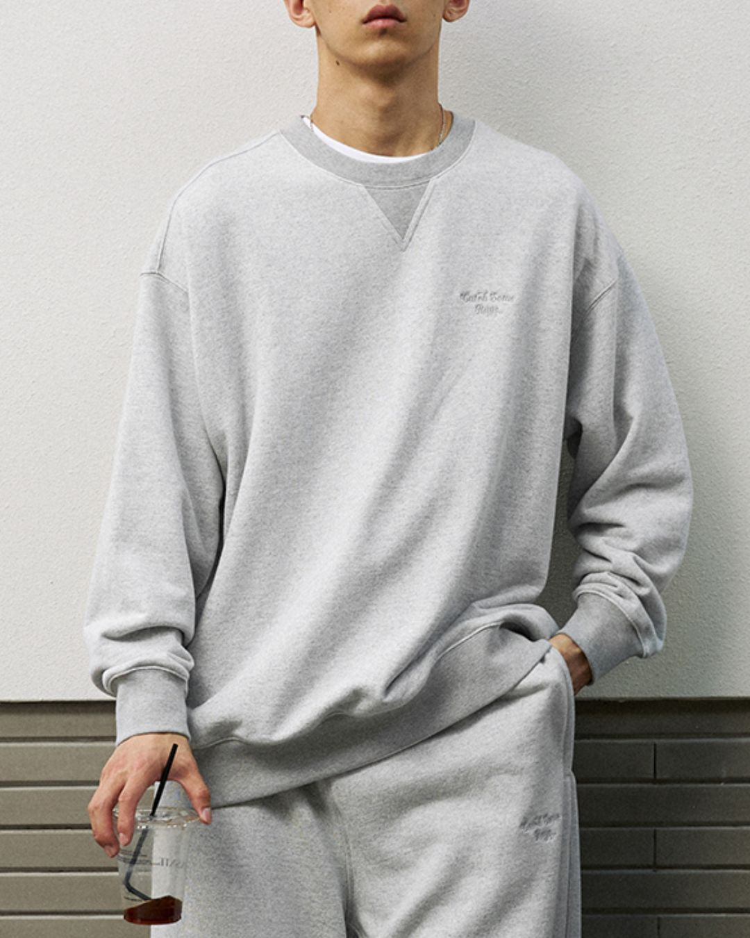 Basic Cotton Grey Sweat　SW077