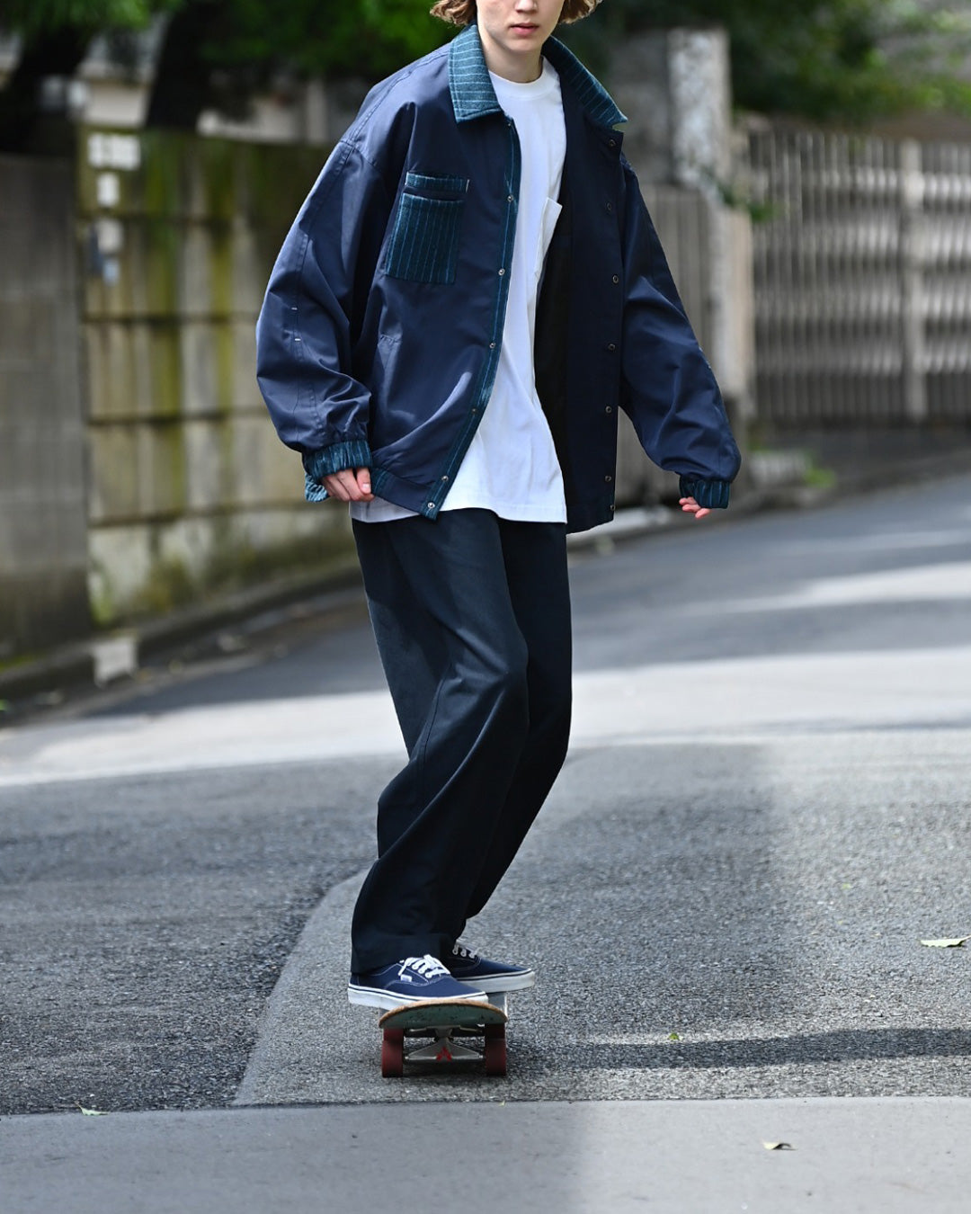 Bicolor Stitch Blouson　JK045