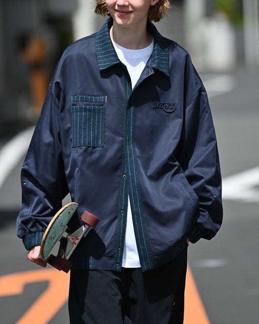 Bicolor Stitch Blouson　JK045