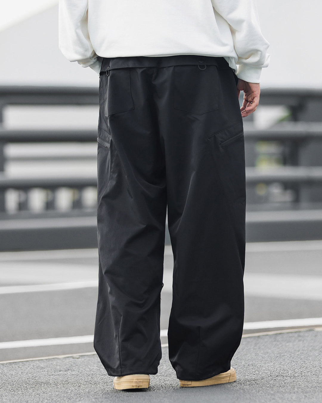 Straight Zipper Pocket Pants　CP040